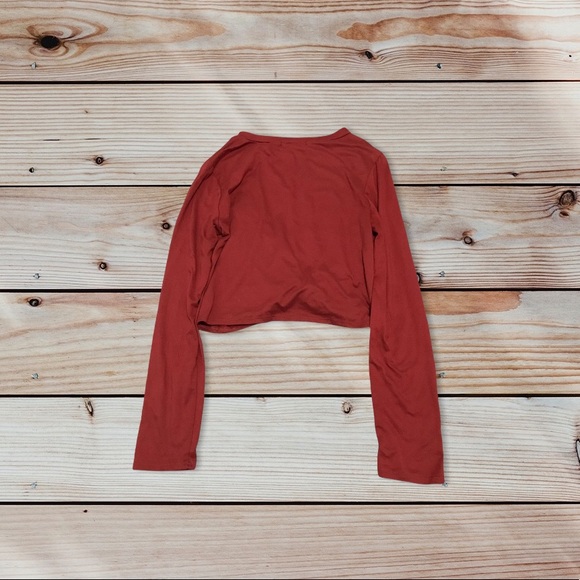 Sage Rust Twist Front Shirt - Picture 2 of 3